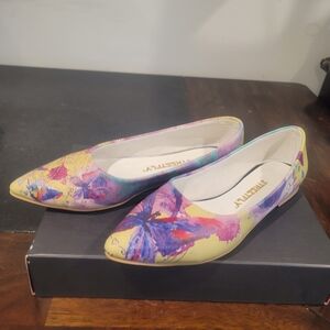 Trendy Multicolor Butterfly Flats